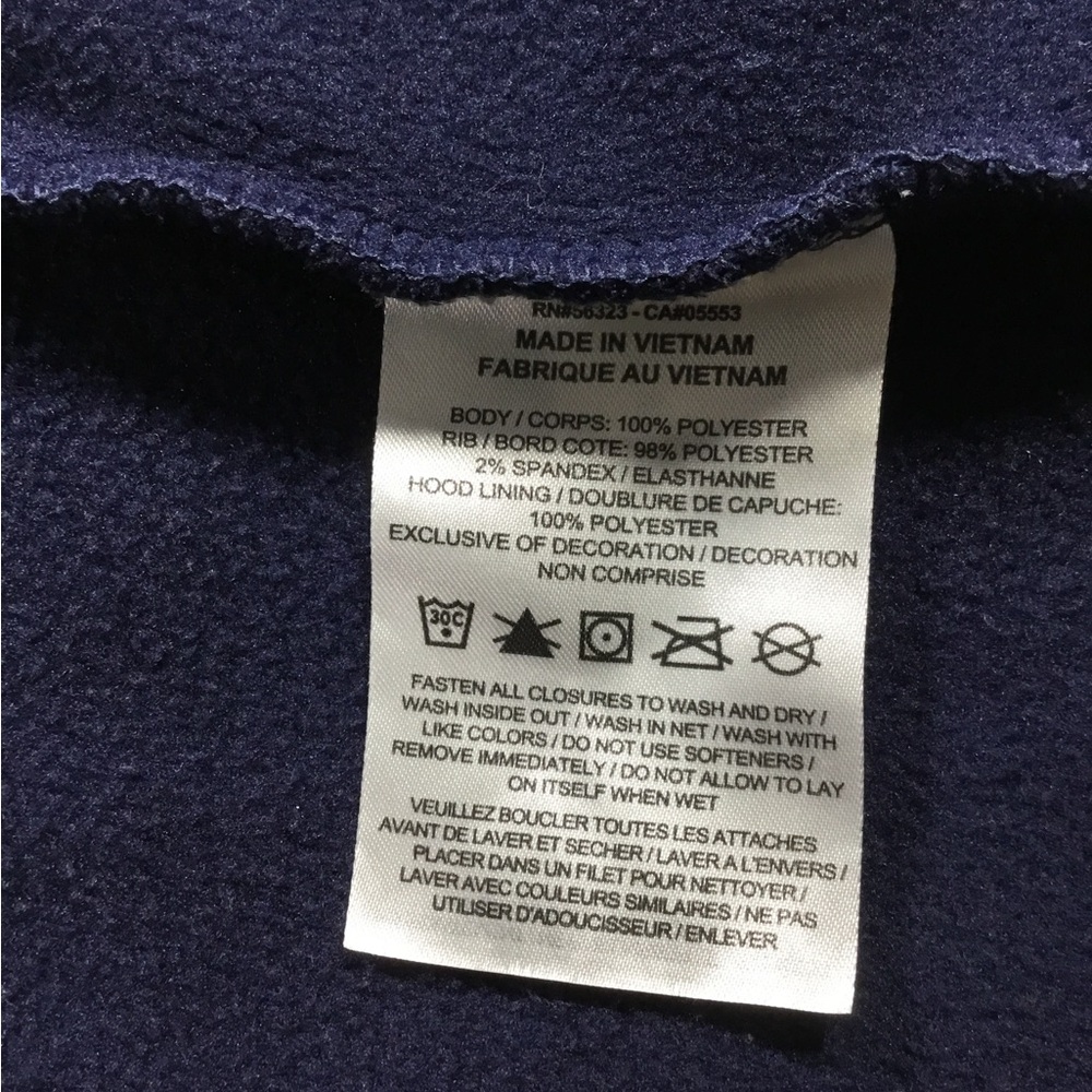 Nike Men’s West Virginia Navy and Gold Dri-FIT Hoodie SZ Large gently used #247 - Picture 5 of 14